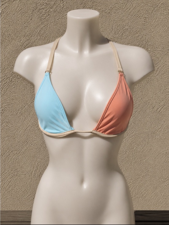 Other - Pastel Colorblock Bikini Top 🧡💙